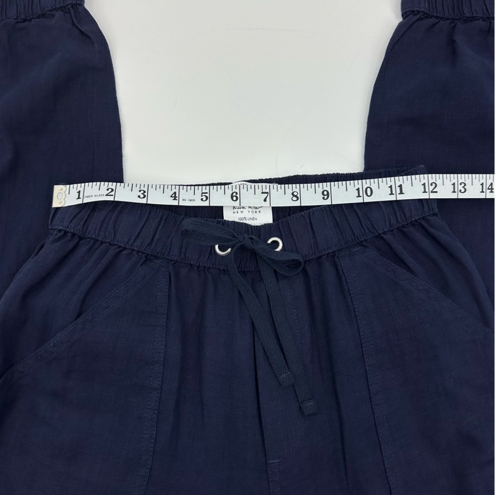 Nicole Miller Linen Navy Utility Joggers Pants XS - Picture 9 of 12
